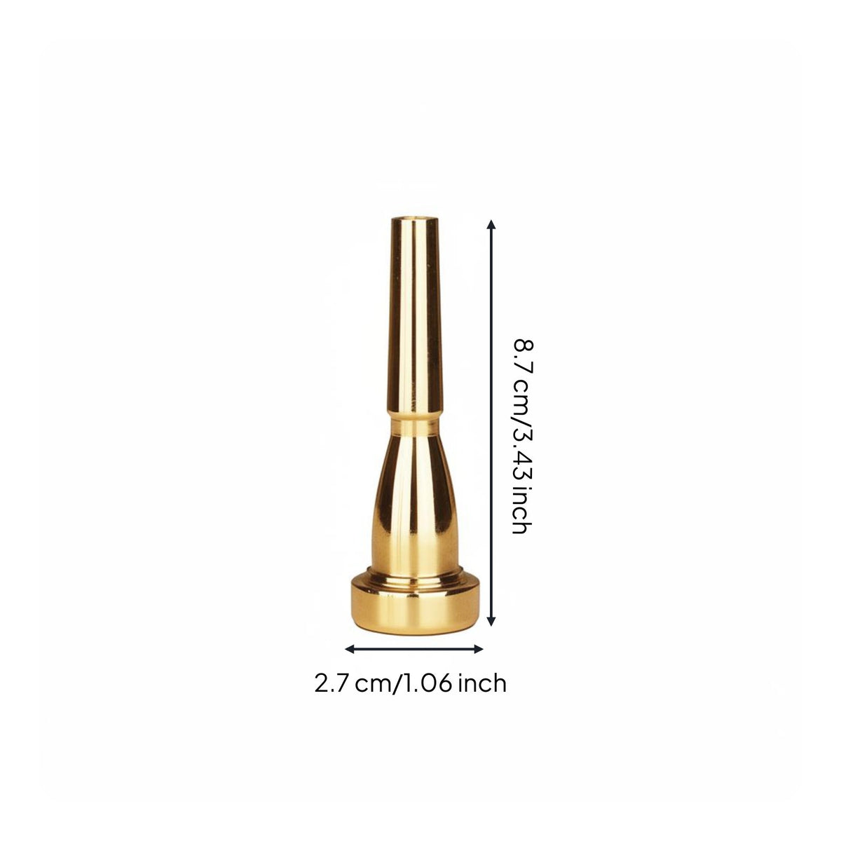 7C Trumpet Mouthpiece Easy Blowing Trumpet Embouchure Piece Wind Instrument Part for Beginners, Practice