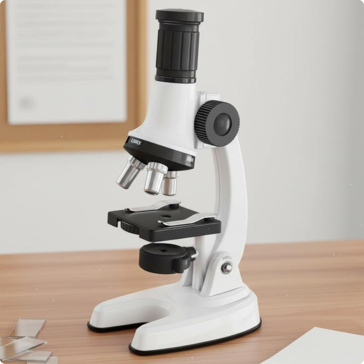 Kids Microscope Kit STEM Learning Educational Visual Microscope for Home Study