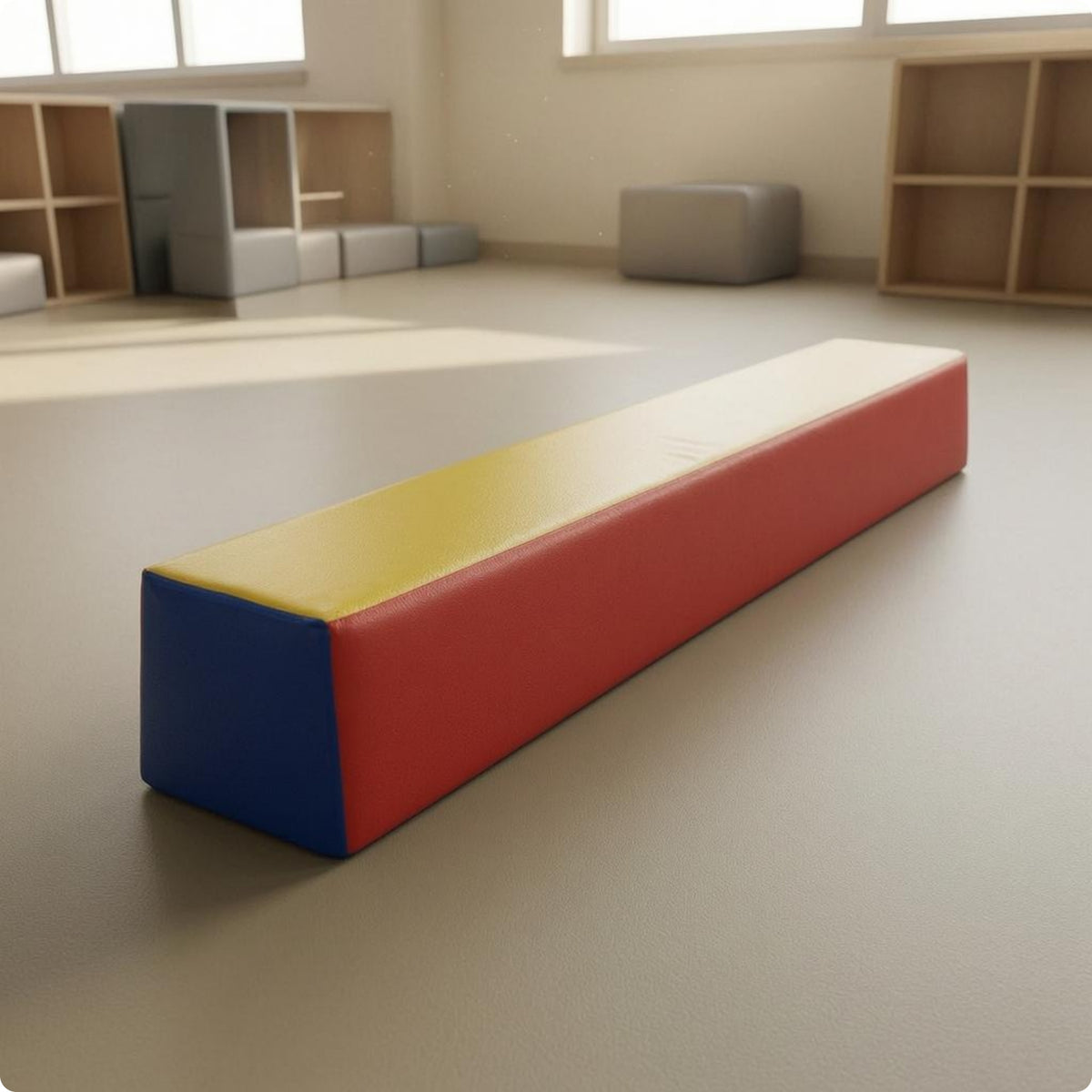 Foam Balance Beam Multicolor Sensory Balance Beam Rectangular Prism for Toddlers