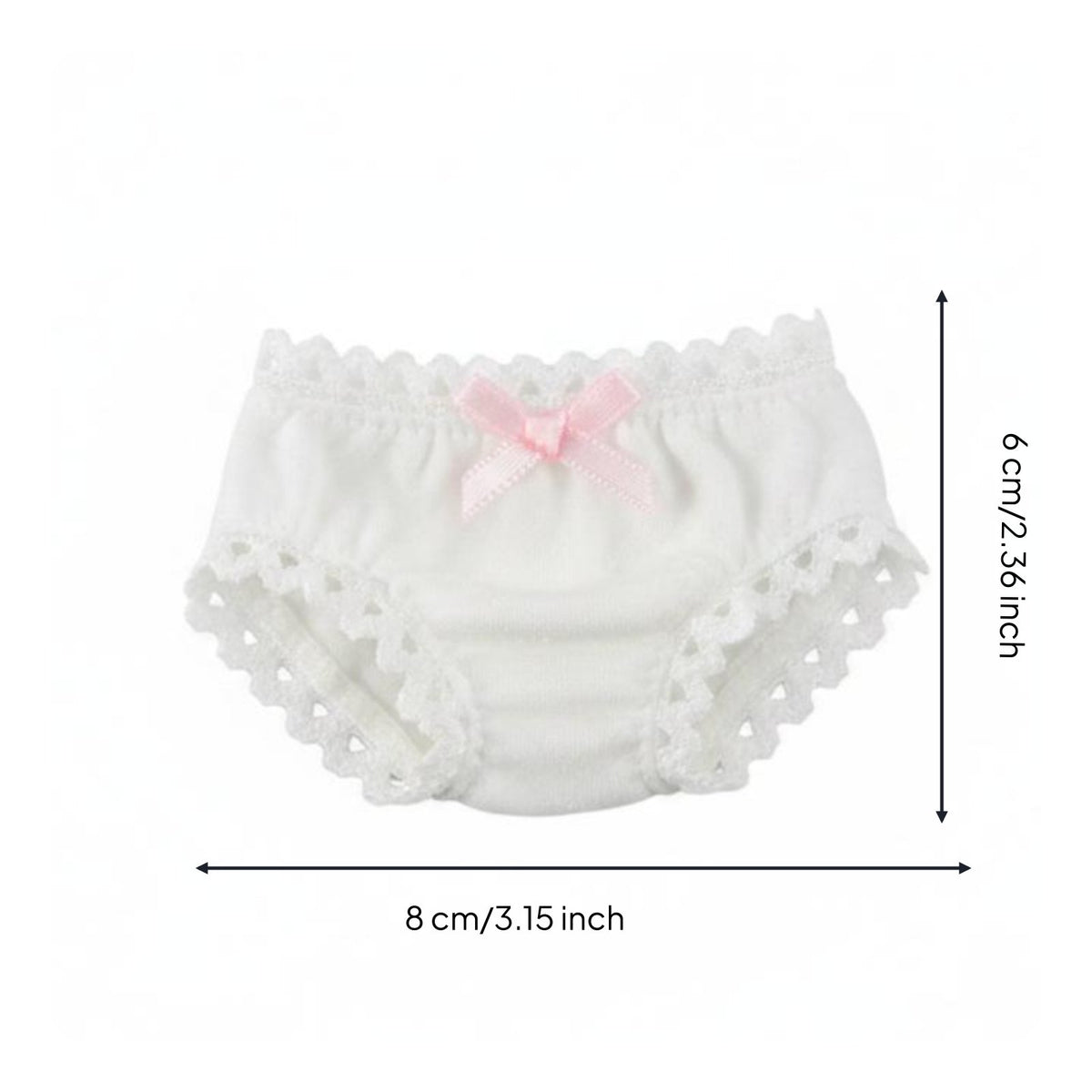 Soft Doll Underwear Small Doll Lace Trim Toy Clothing for Dress