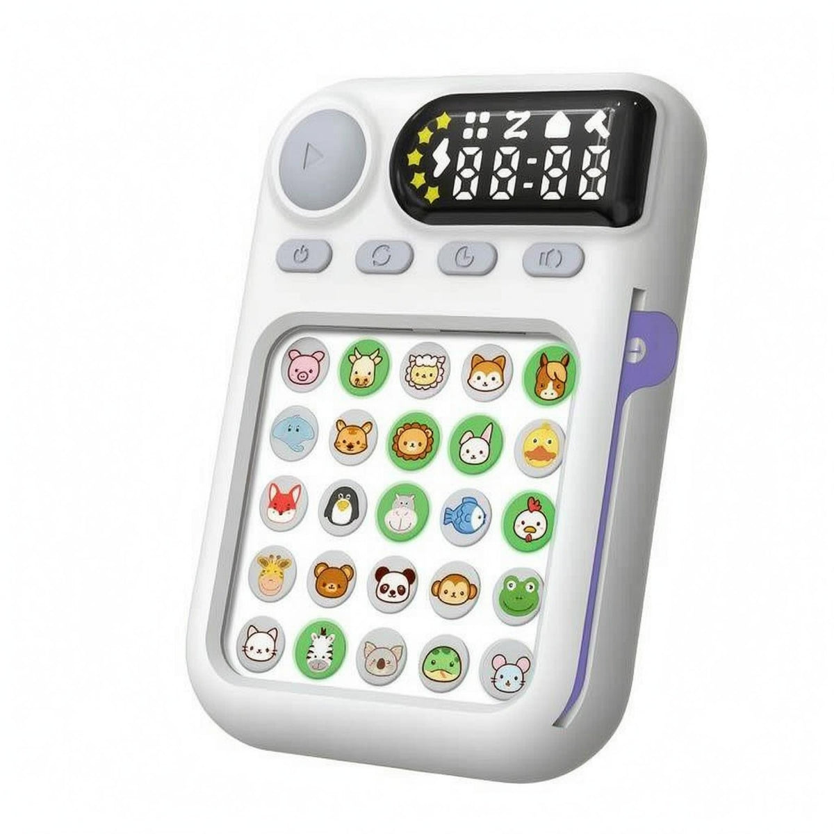 Attention Training Toy Button Controls Visual Exercise Toy White