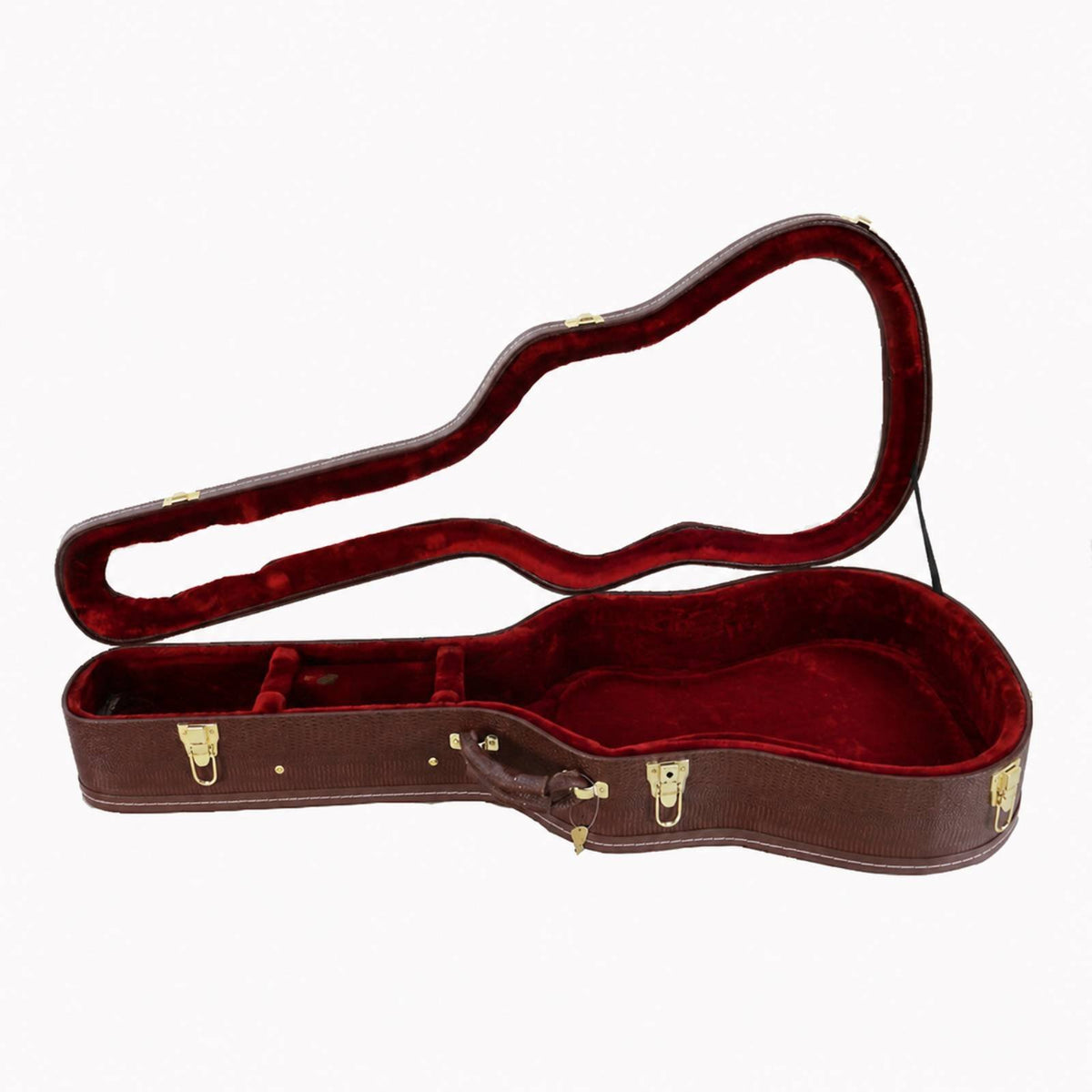 Acoustic Guitar Case Shielded Hardshell Guitar Case Foam Padded Interior Instrument Storage