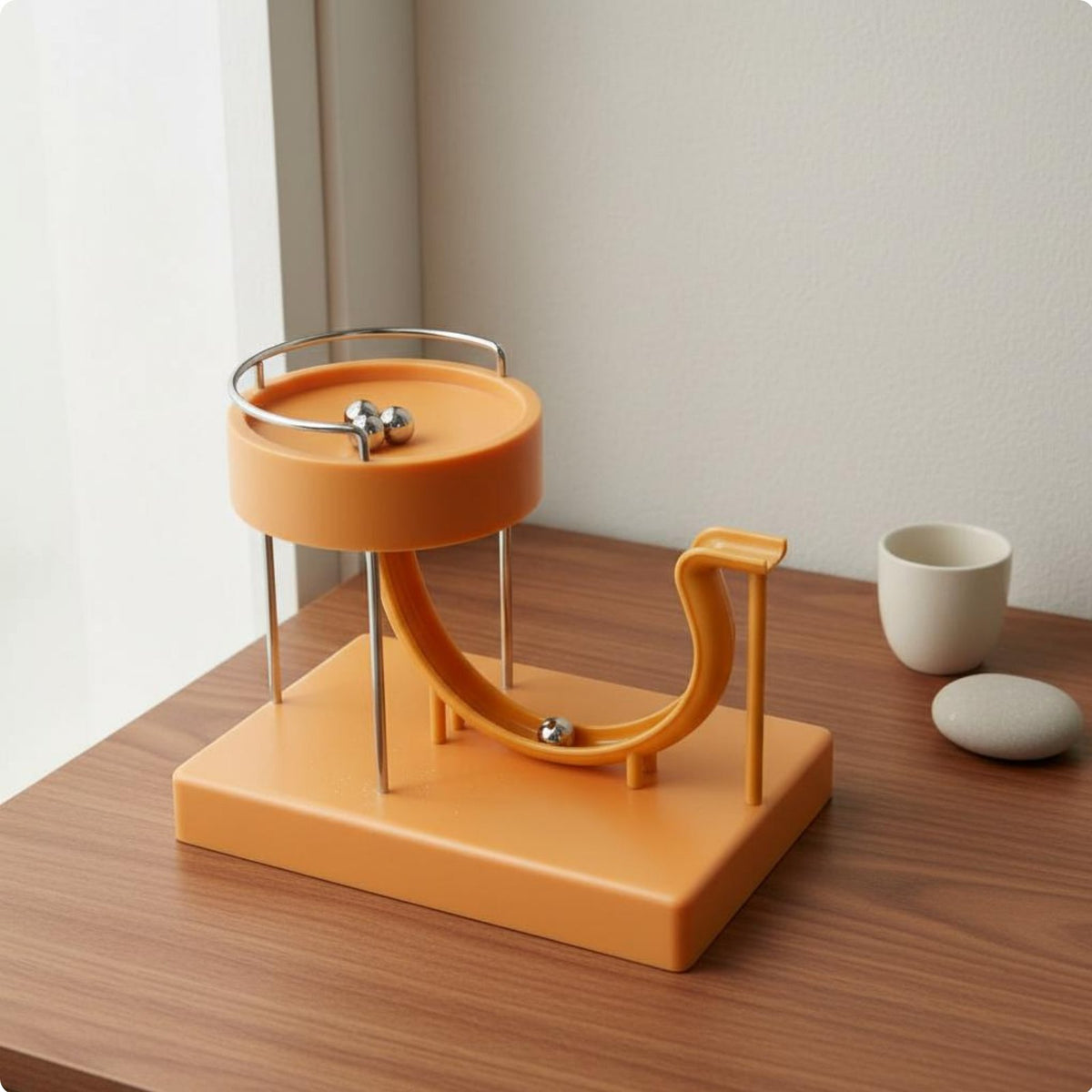 Continuous Motion Machine Toy Loop Automatic Marble Run USB Powered Dynamic Art Desk Toy for Office
