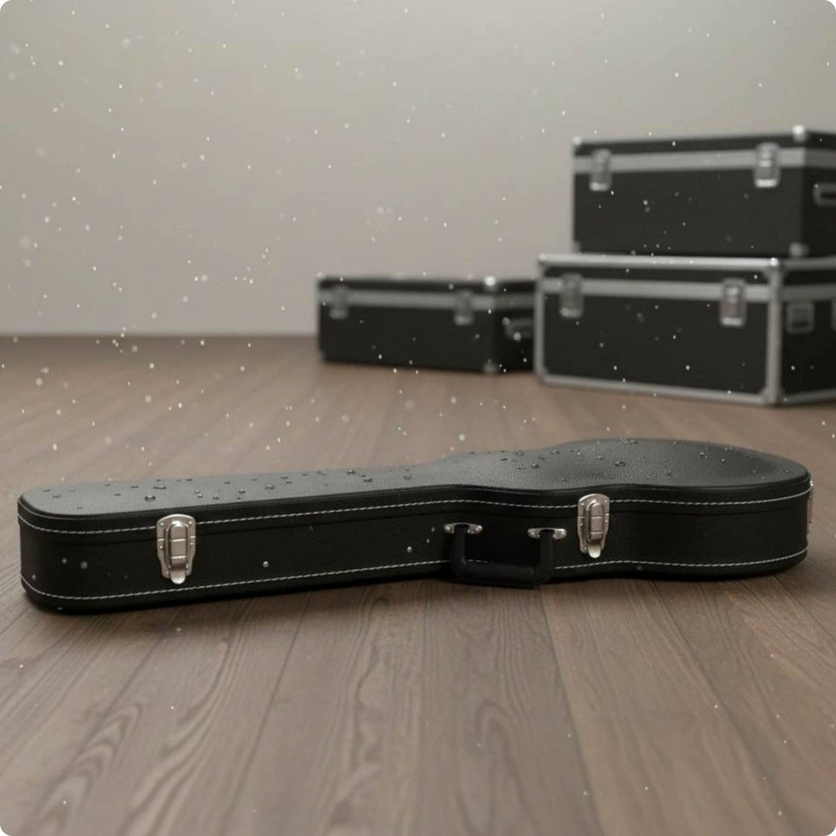 LP Design Guitar Case Waterproof Instrument Storage Accessory Compartment