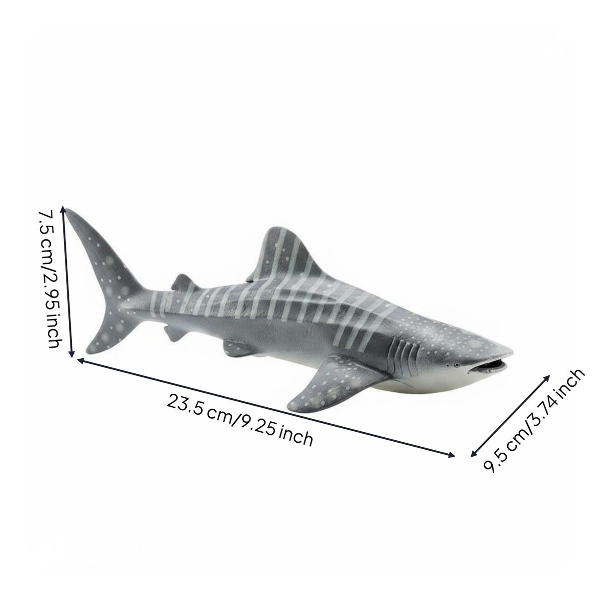 Realistic Shark Figurine Educational Shark Figure Gift Marine Animal Toy for Collection
