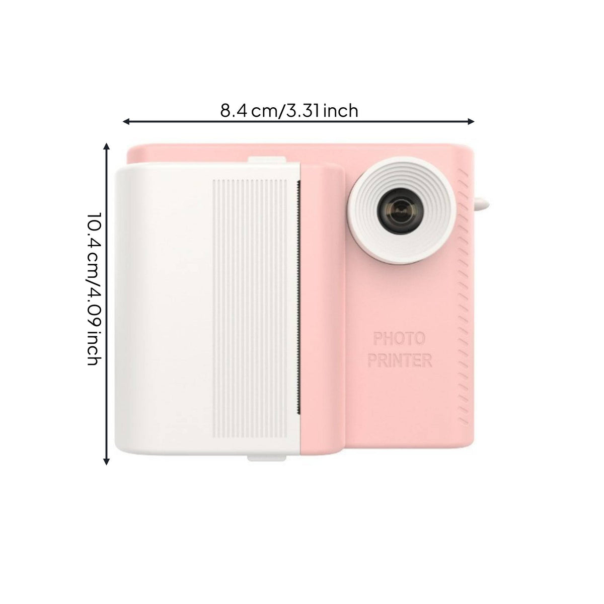Kids Instant Print Camera Three-in-One Double-Lens Design Print Camera Energy-Efficient Children's Gadget for Travel
