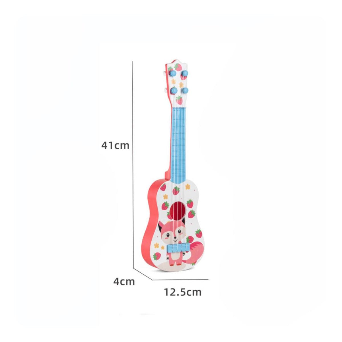 Children's Ukulele Early Learning Cartoon Guitar Toy Nylon Strings for Beginners