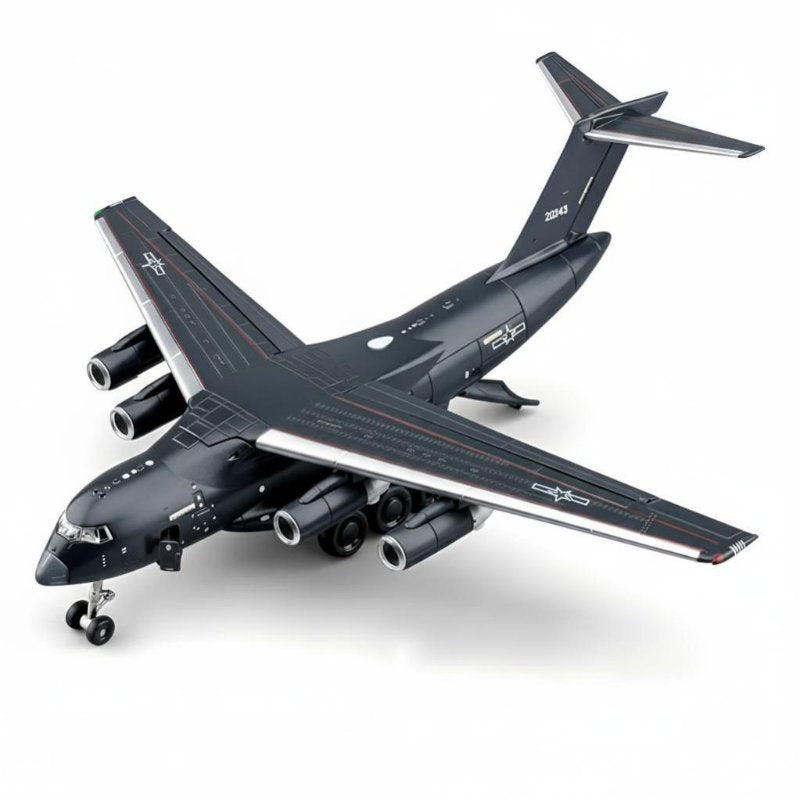 Scale Alloy Transport Aircraft Model, Large Simulation Plane, Movable Framework, Kids Toy