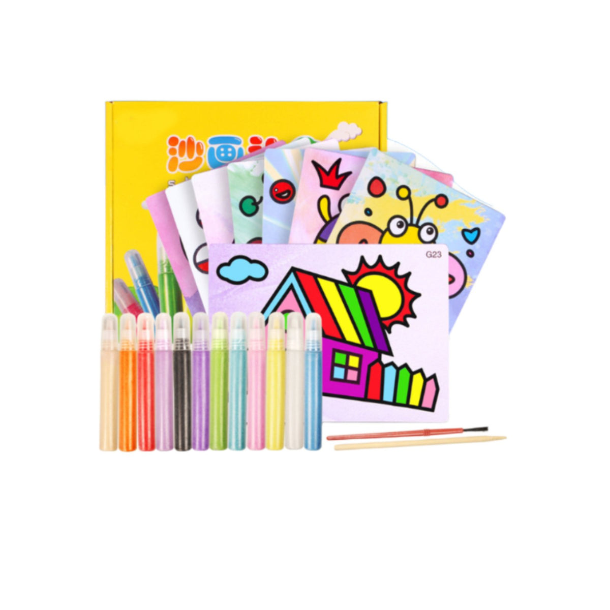 DIY Sand Art Set for Kids, Creative Handcraft, Educational Gift Box
