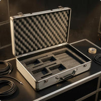 Aluminum Audio Device Case Sturdy Build Hard Audio Device Case Shock Resistant