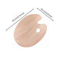Unfinished Wooden Palette Even Surface Wooden Paint Palette Long-Lasting