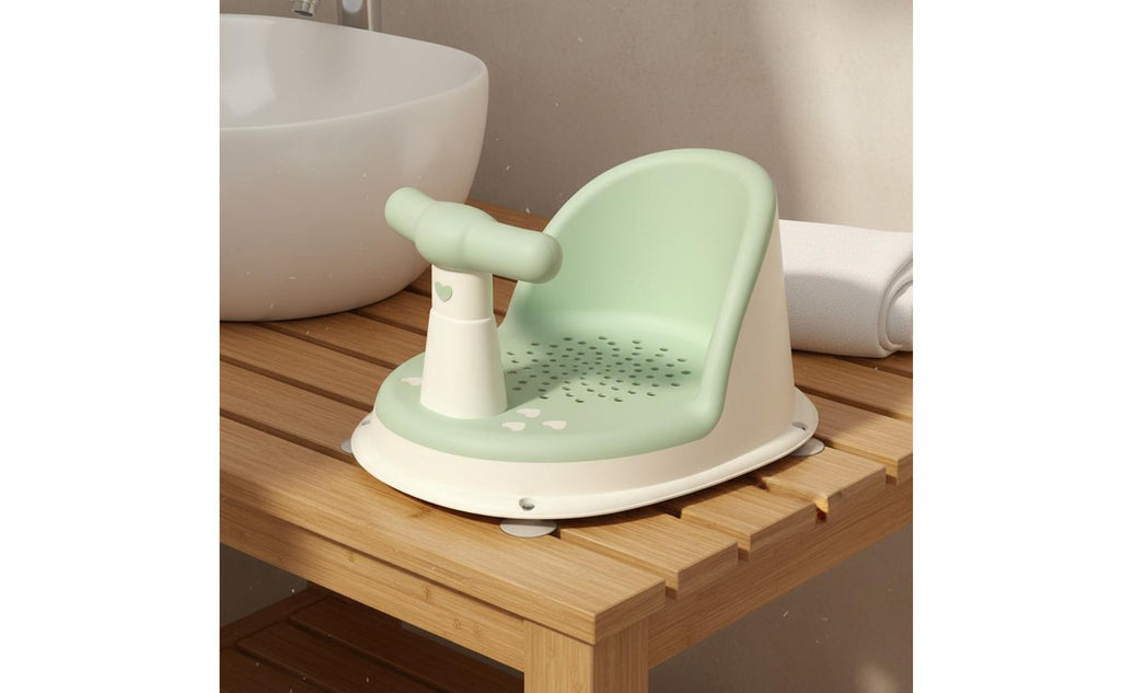 Baby Bath Seat Ergonomic Design Newborn Bath Support Detachable Handguard