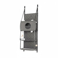 Over the Door Cat Climber Multi Tier Door Hanging Cat Climber Quilted cloth Pet Activity Center for Cats