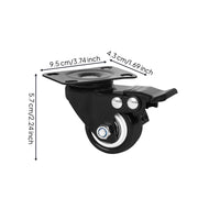 Piano Caster Wheel with Brake Easy Installation Swivel Piano Caster Heavy Duty