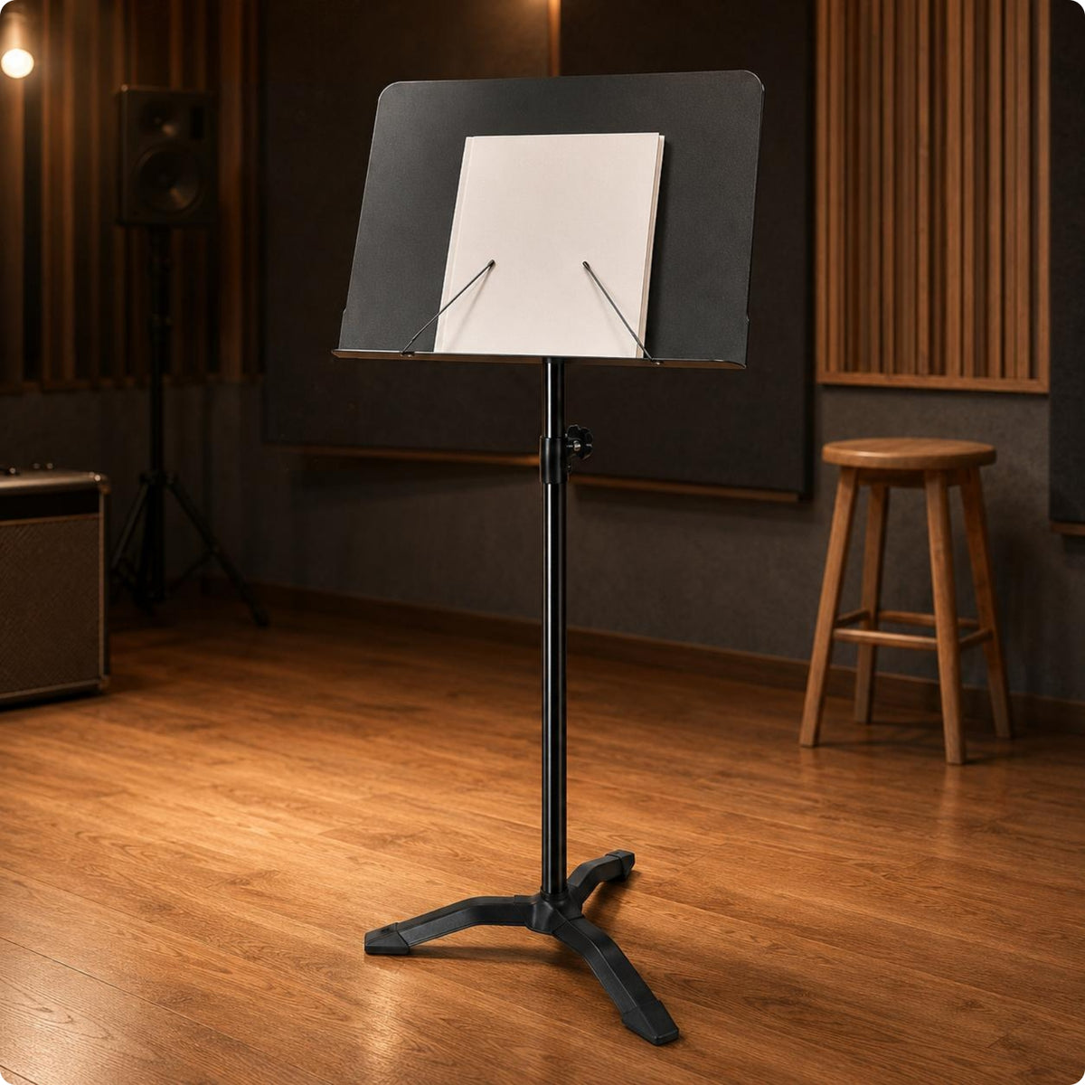 Foldable Music Stand Telescoping Pole Folding Music Stand Sturdy