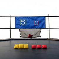 Trampoline Target Net Mesh Pocket Tossing Target Game Blue Material