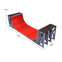 U-Shaped Finger Skateboard Ramp Indoor Fingerboard Obstacle Course Gift Idea