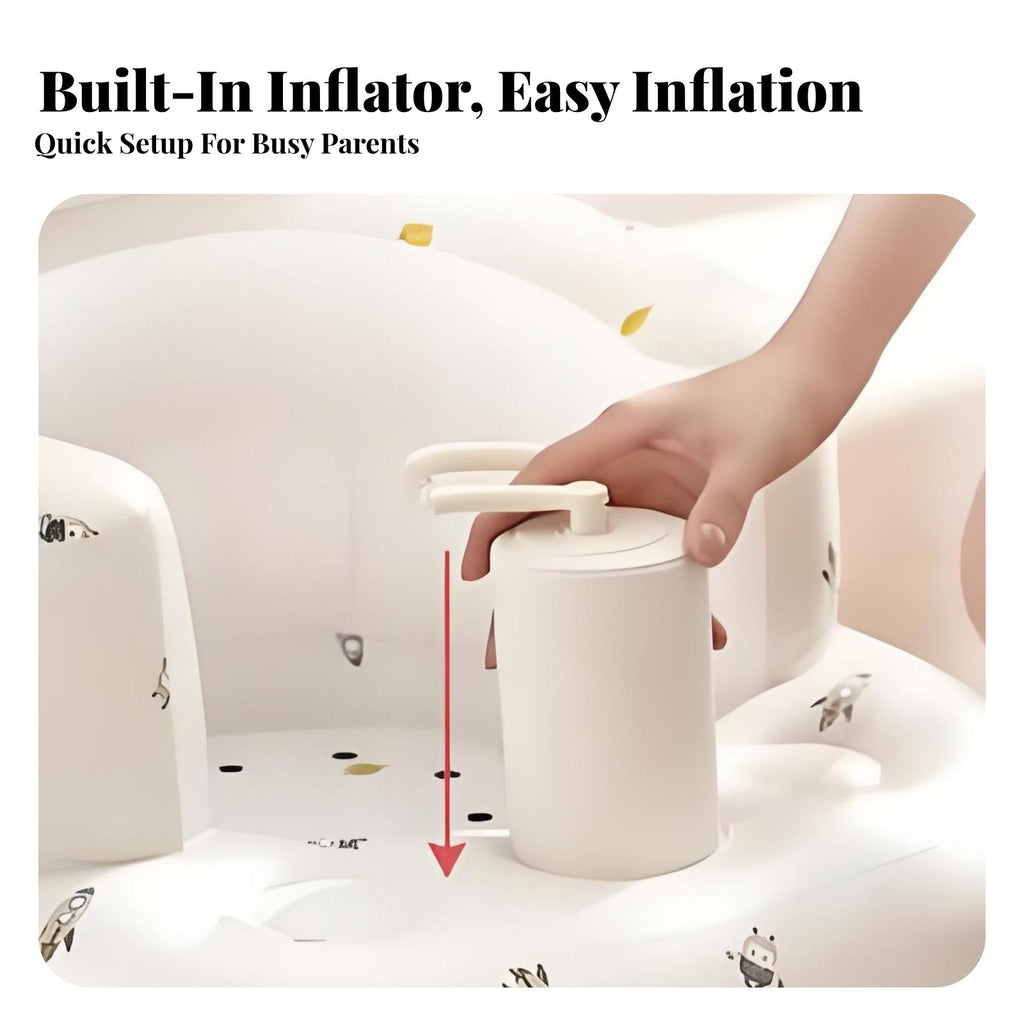 Inflatable Learn-to-Sit Trainer Portable Inflatable Support Seat for New Parents
