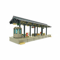 HO Scale Train Station Platform Easy Assembly HO Scale Station Platform Painted