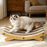 Cardboard Cat Scratcher Sofa Cat Scratching Sofa Bed Stable Base Pet Accessory for Indoor