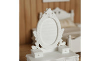 1:12 Scale Vanity Table Playhouse Toy Miniature Dressing Table for Hobbyists