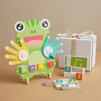 Frog Arithmetic Board Math Manipulatives Kids Learning Playset Educational
