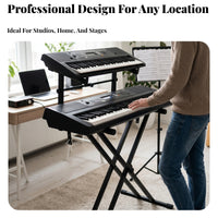 Keyboard Stand Riser Matte Finish Music Gear Metal