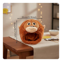 Monkey Head Hat PP Cotton Filled Funny Creature Costume Hat for Party