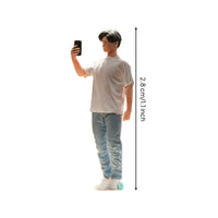1:64 Scale Figure Realistic Detail 1:64 Scale Figurine Detailed Scene Diorama Person Figurine for Collectors, Hobbyists