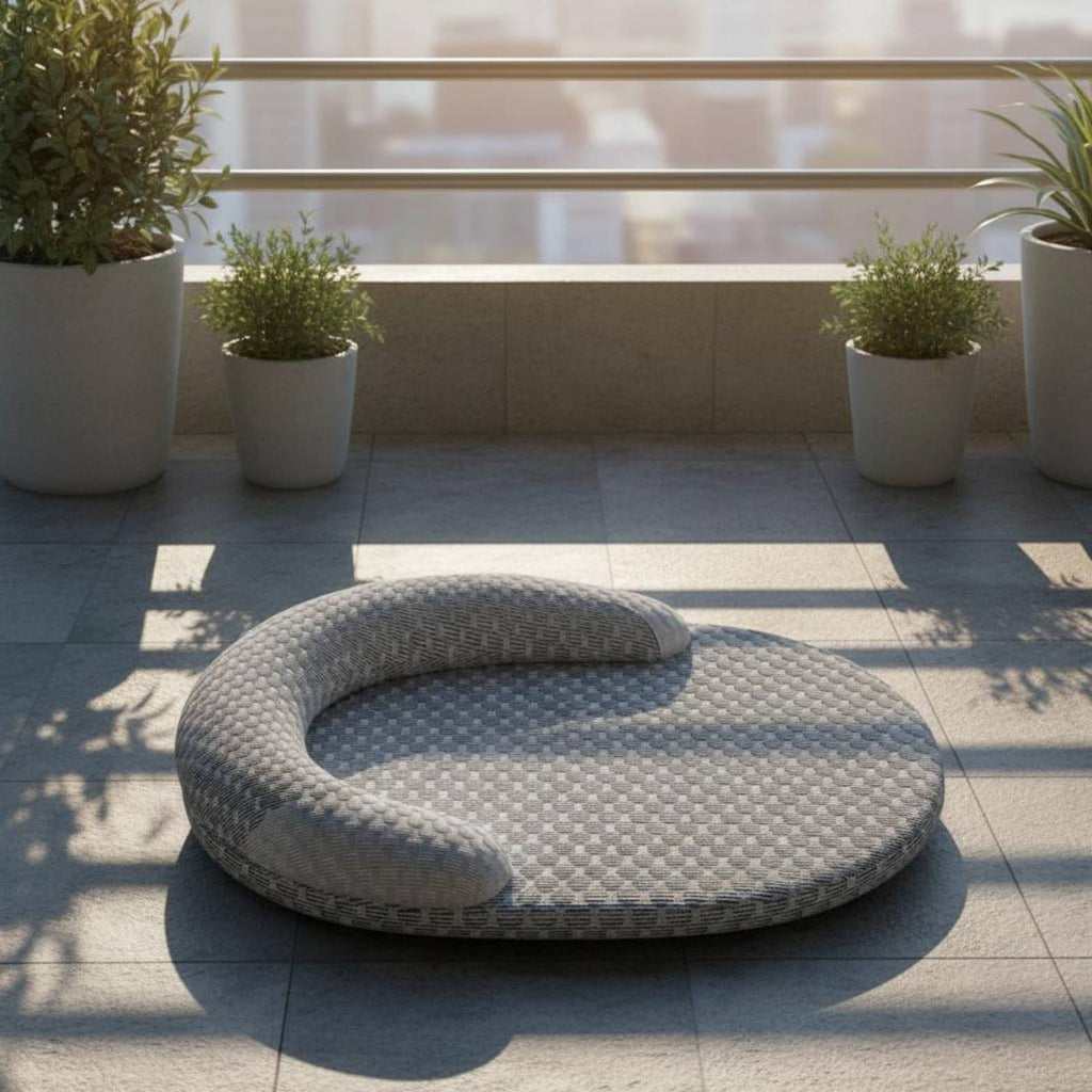 Cooling Pet Bed Mat Raised Rim Pet Cooling Mat Cushioned