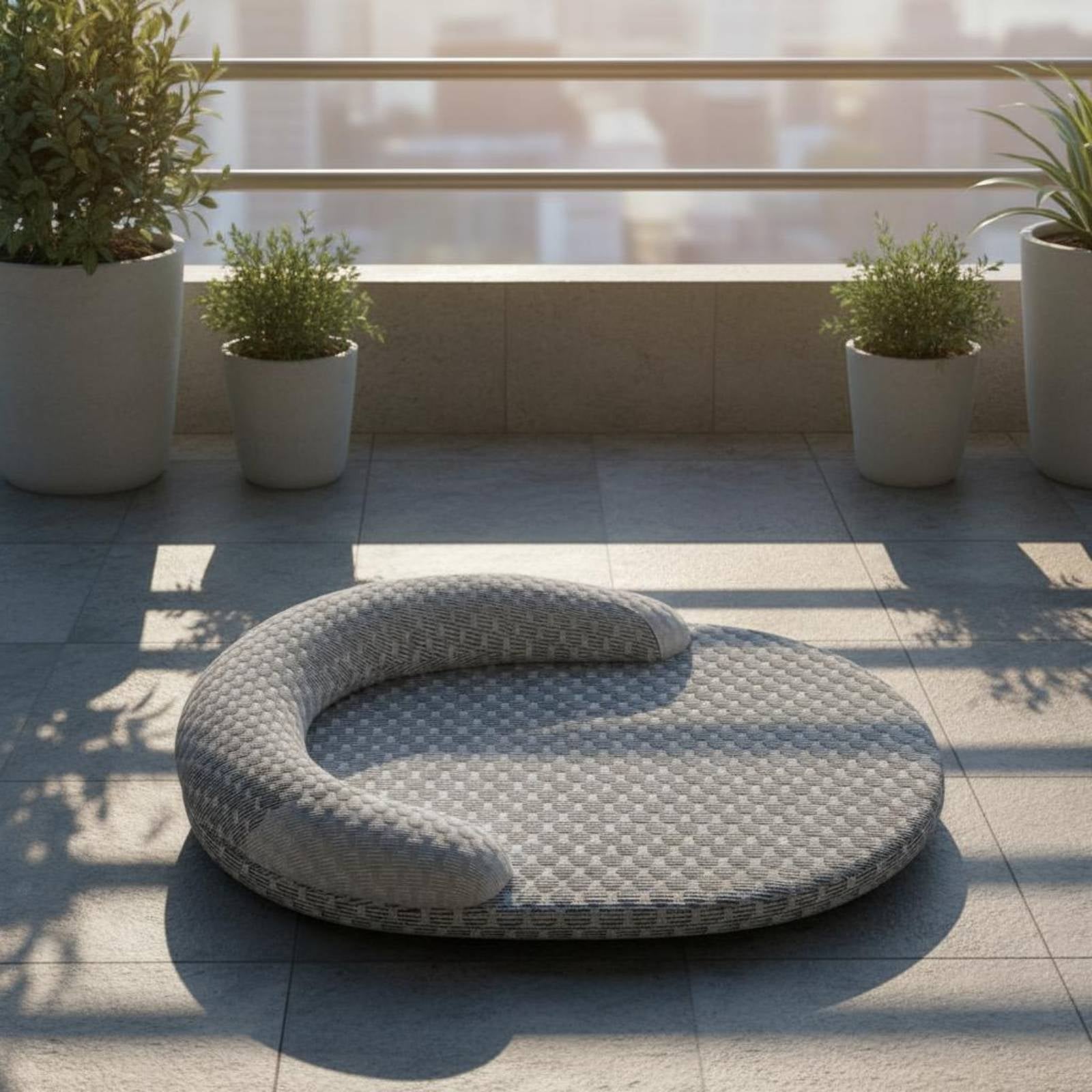 Cooling Pet Bed Mat Raised Rim Pet Cooling Mat Cushioned