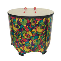 Rhythm Drum Rhythm Percussion Instrument Clear Sound Colored Wooden Rawhide Drum for Classroom