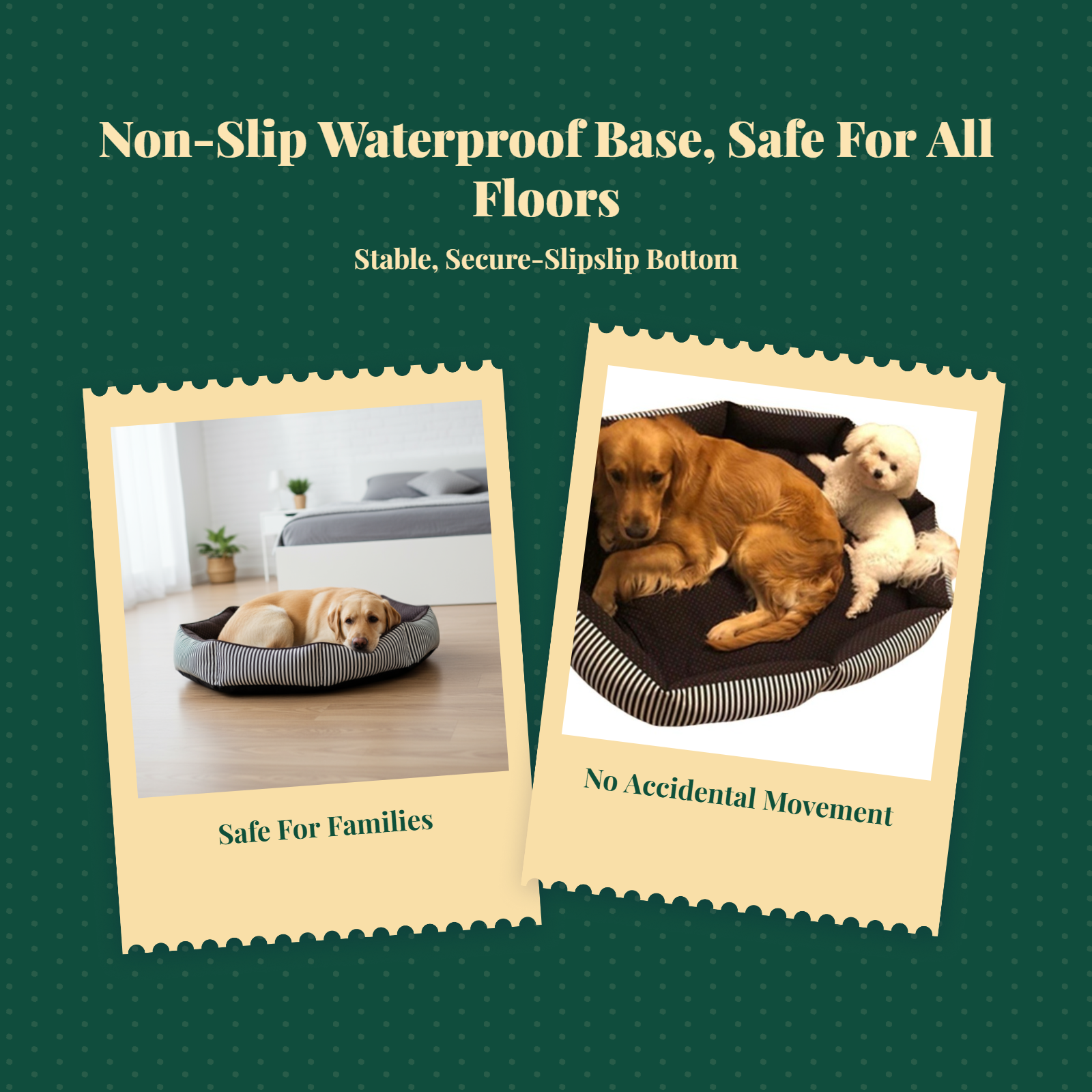 Orthopedic Dog Bed Removable Cover Non-Slip All Seasons