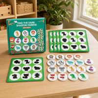 Forest Creature Shadow Game Cartoon Design Matching Board Game Printed