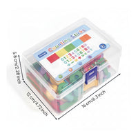 Math Learning Toy Logical Thinking Counting Sticks Set Color Recognition