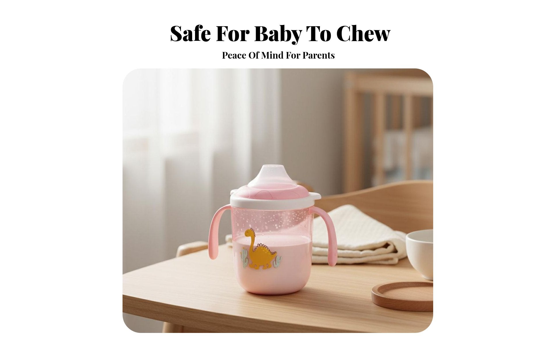Comfortable Grip Baby Duckbill Cup Safe Infant Water Cup with Scale Easy to Clean for Infants, Toddlers, Mealtime, Nursery, Daycare