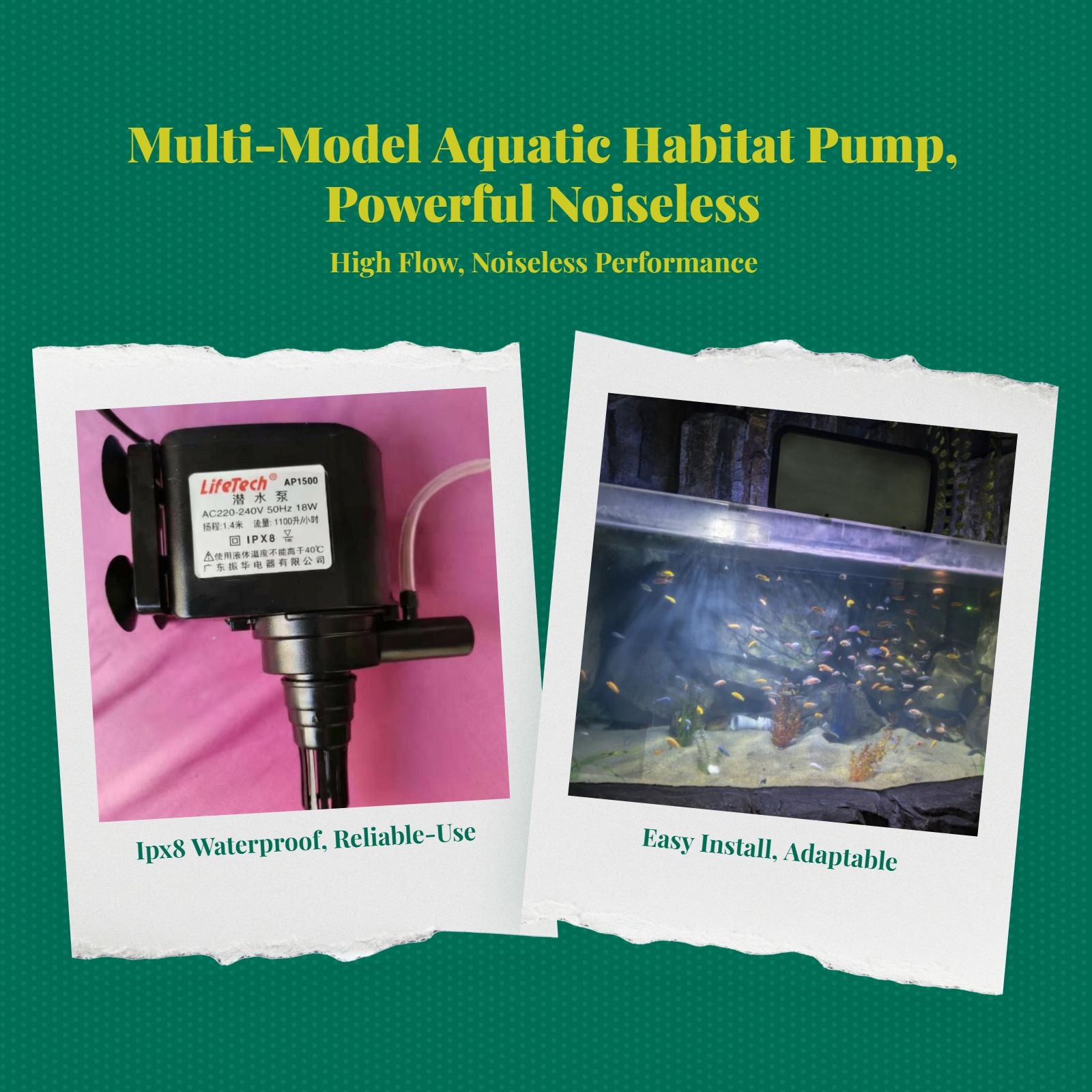Quiet aquarium water circulator