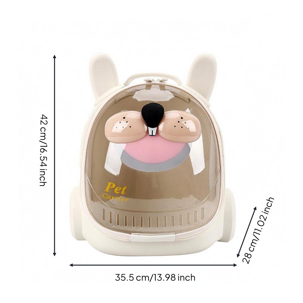 Space Capsule Pet Carrier Ventilated Cat Backpack Carrier Top Handle