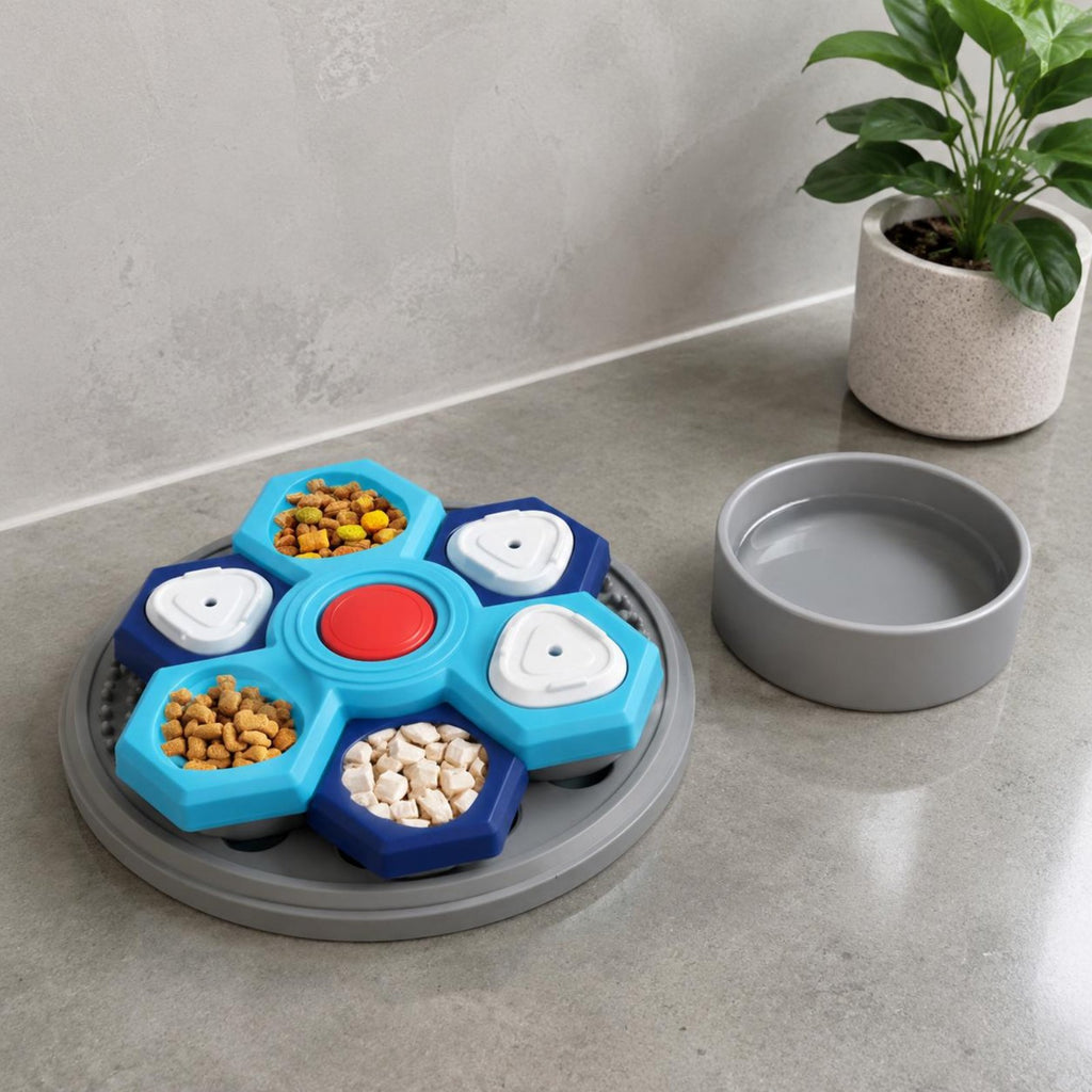 Rotating Treat Puzzle Slow Eating Dog Puzzle Feeder Boredom Breaker Interactive Pet Feeder for Dogs