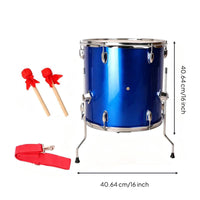16 Inch Cheering Drum Easy to Carry Crowd Support Drum Set for Stadium, Parades