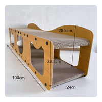 Cat Tunnel Scratcher Double Layer Cat Scratcher Sofa Wear Resistant Feline Furniture for Cats, Indoor
