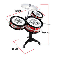 5 Piece Drum Kit Toy Inspires Musical Talent Young Child Percussion Playset