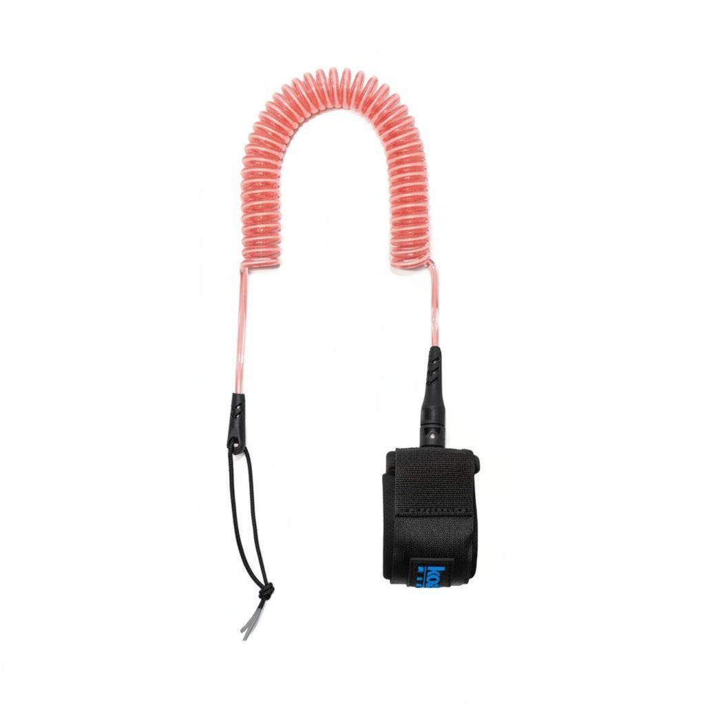 Coiled Stand-up Paddleboard Leash Universal Fit 10ft Coiled Surf Cord Reduces Drag Paddleboard Ankle Leash for Paddleboarding
