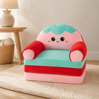 3-Layer Foldable Kids Chair Portable Folding Kids Sofa Memory Foam for Toddlers