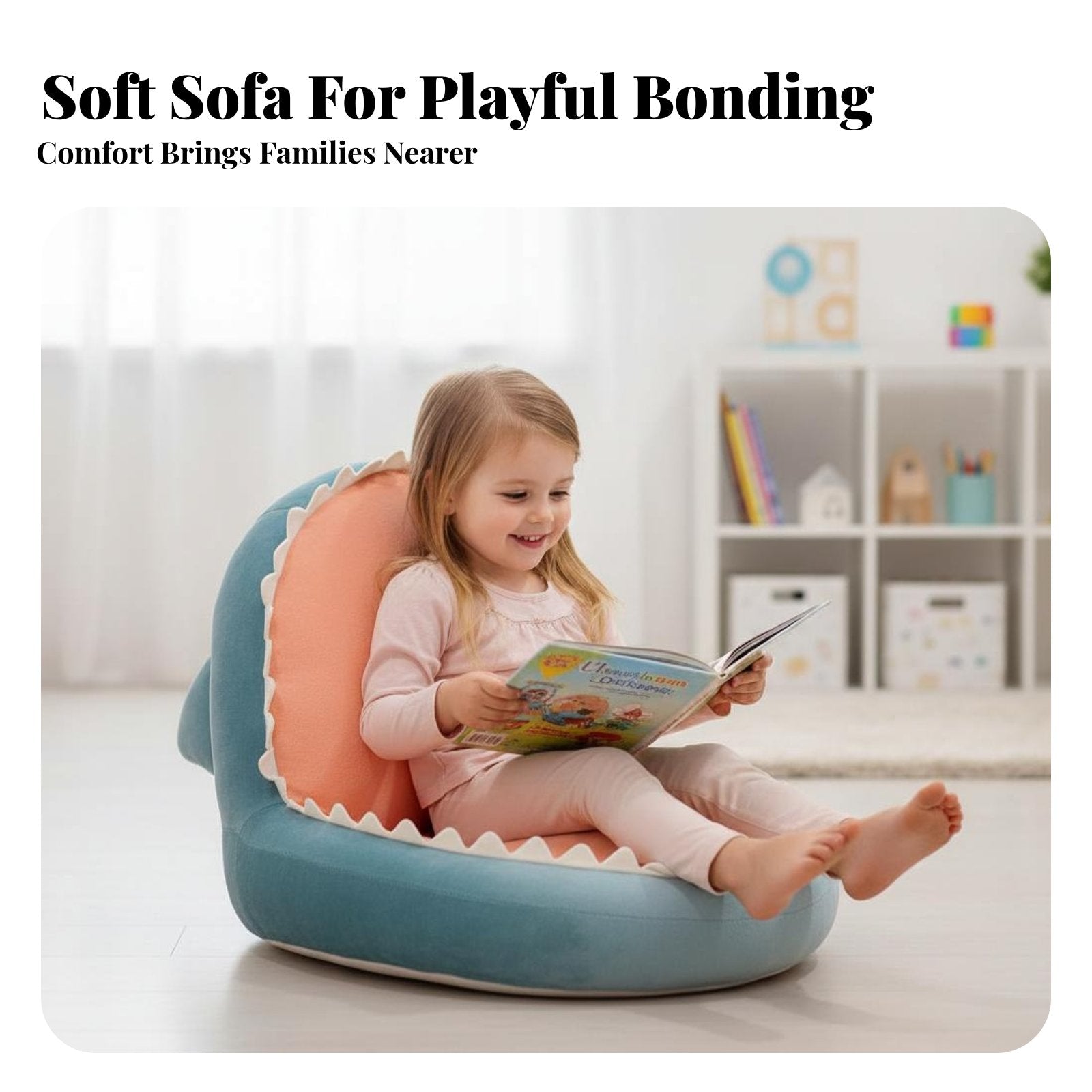 cuddly Character Armchair Soft and snug young child Seat Provides spine assistance