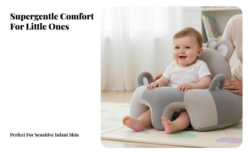 Learn-to-Sit Assistant Supportive Backrest Baby Seat Anti-Fall Design