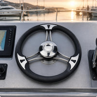 Marine Steering Wheel Foam Grip Stainless Steel Boat Wheel