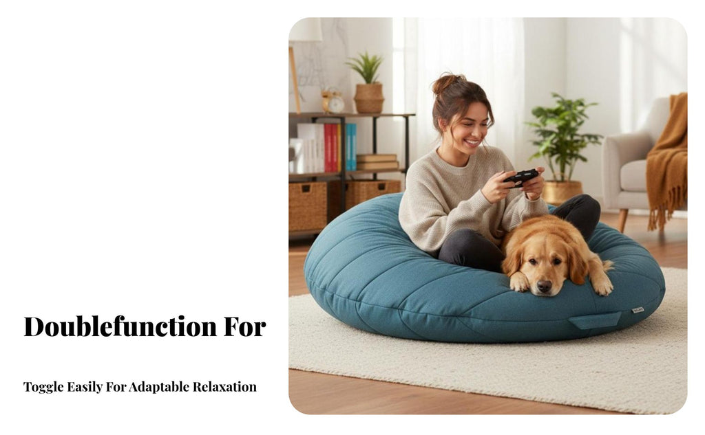 Oversized Human Dog Bed restiRelaxation & Comfortal for restping Human-Sized Pet Bed soft Lazy Couch sanctuaryLike Relaxation & Comfortsign for grown-ups, viRelaxation & Comforto game enthusiasts, book lovers, Living Room, Bedroom, Home Office
