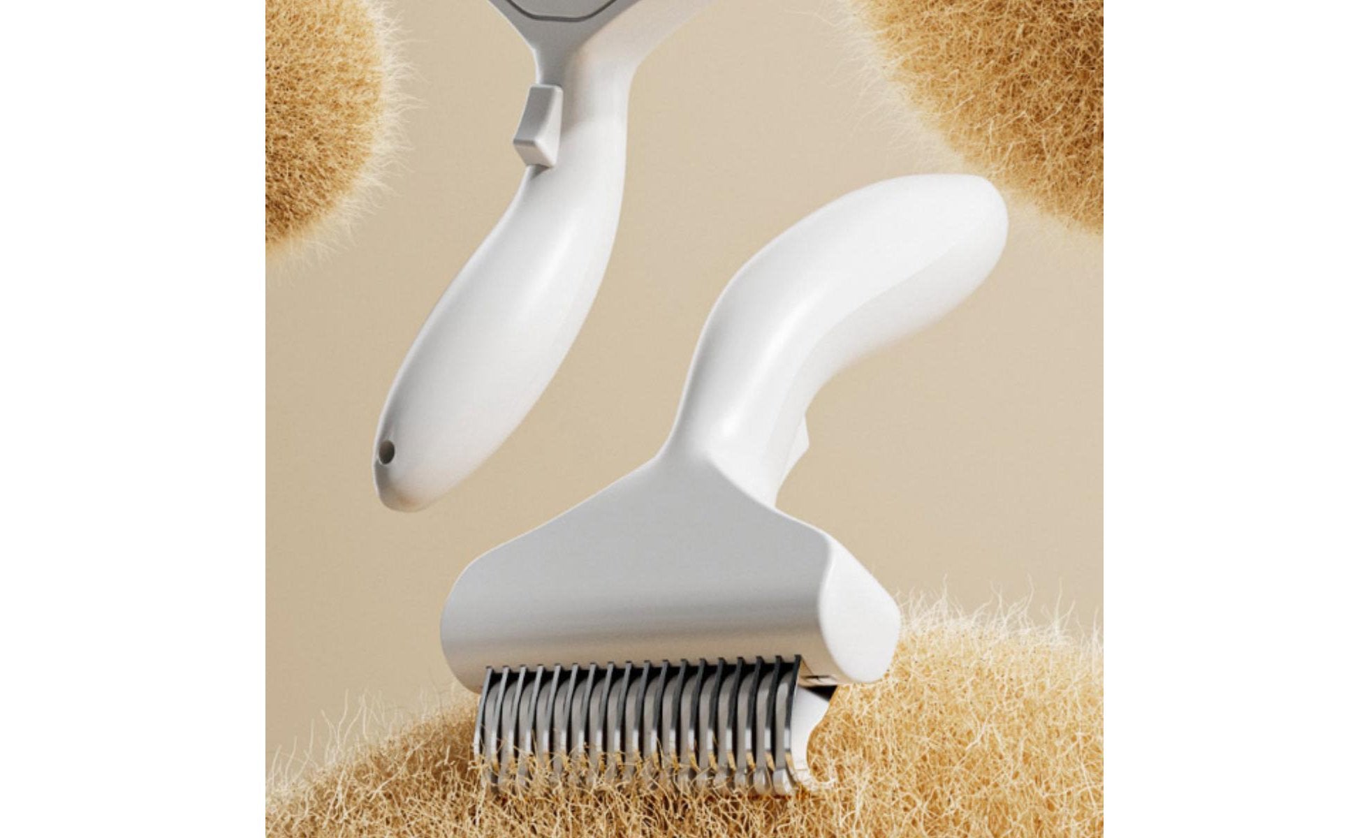Cat Brush and Pet Hair Remover for Dog Grooming, Self-Cleaning Slicker with Release Button, Stainless Steel Comb, Short-Haired Dog Brush