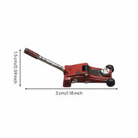 1/64 Scale Floor Jack Realistic Detail Diorama Repair Shop Jack Hand Painted for Sand Table Decor